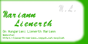 mariann lienerth business card